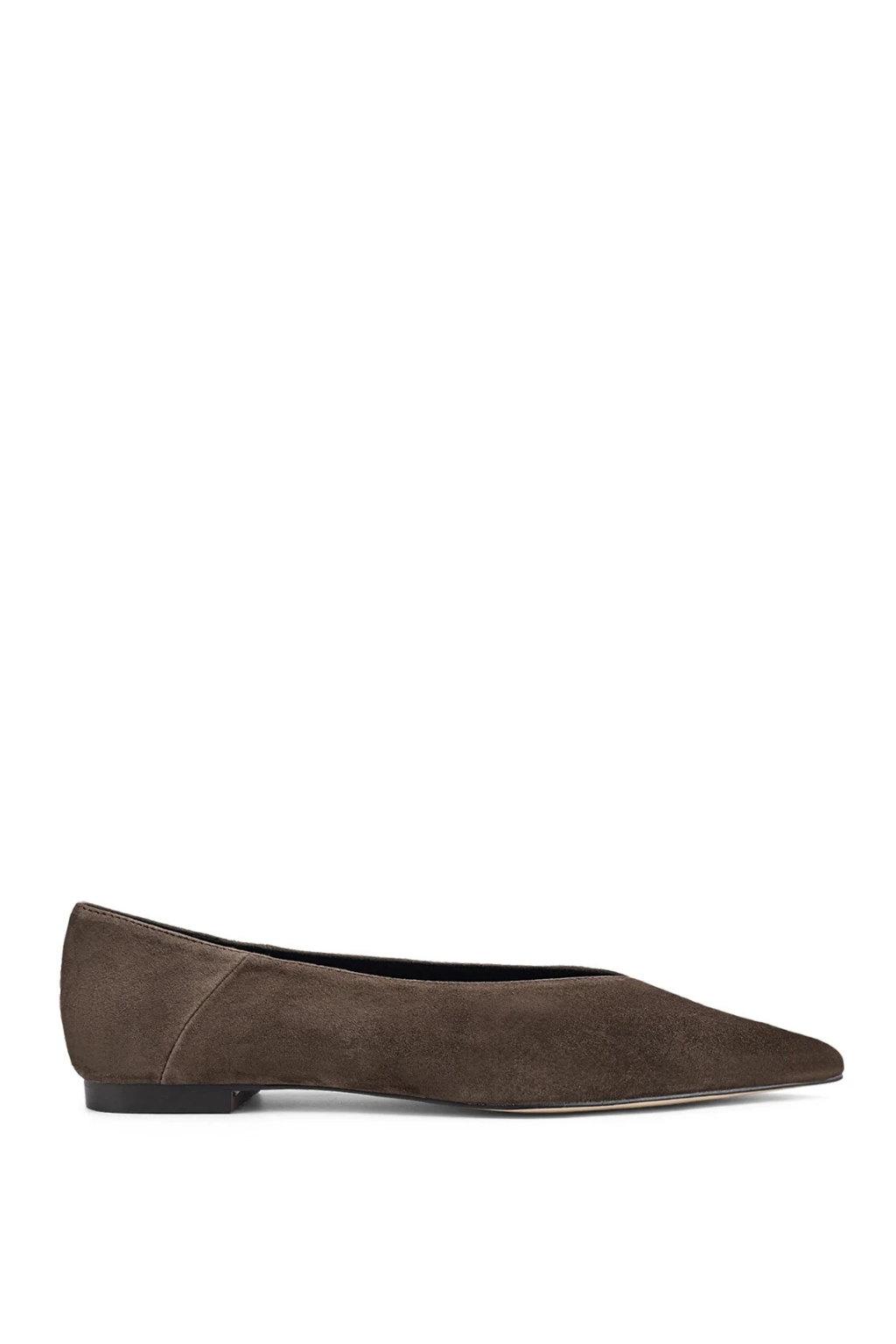 Locke Flat Pumps - Chocolate Brown Suede