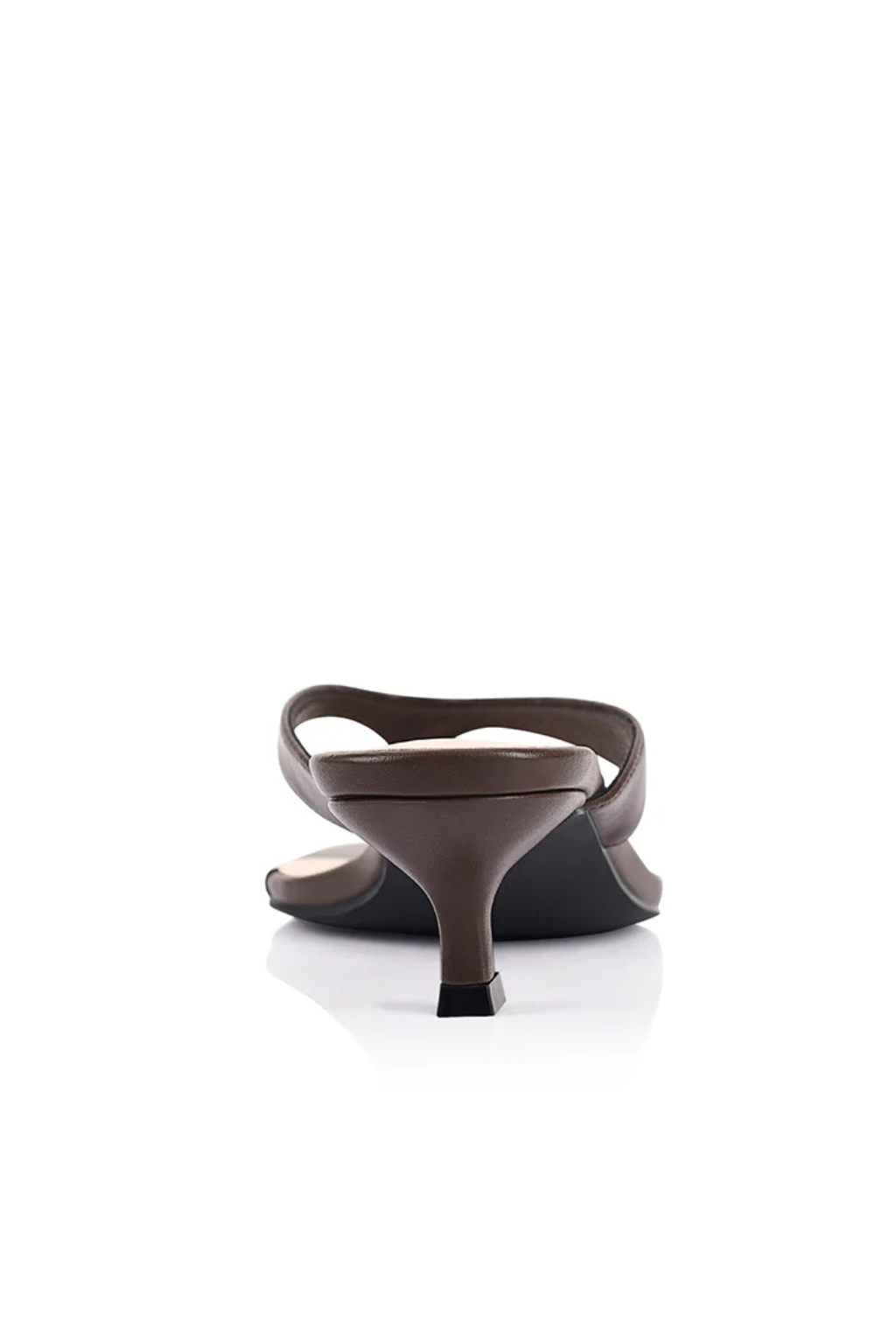 Martha Kitten Heel Thongs - Chocolate Brown