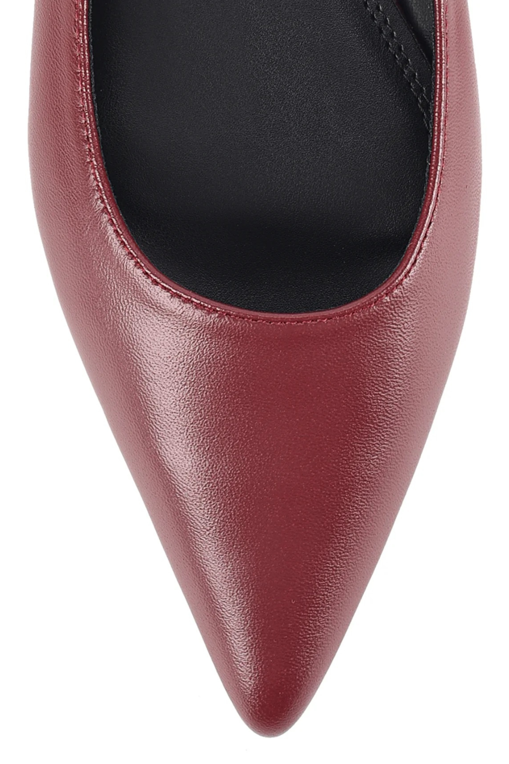Lola Sling Back Flats - Wine Leather