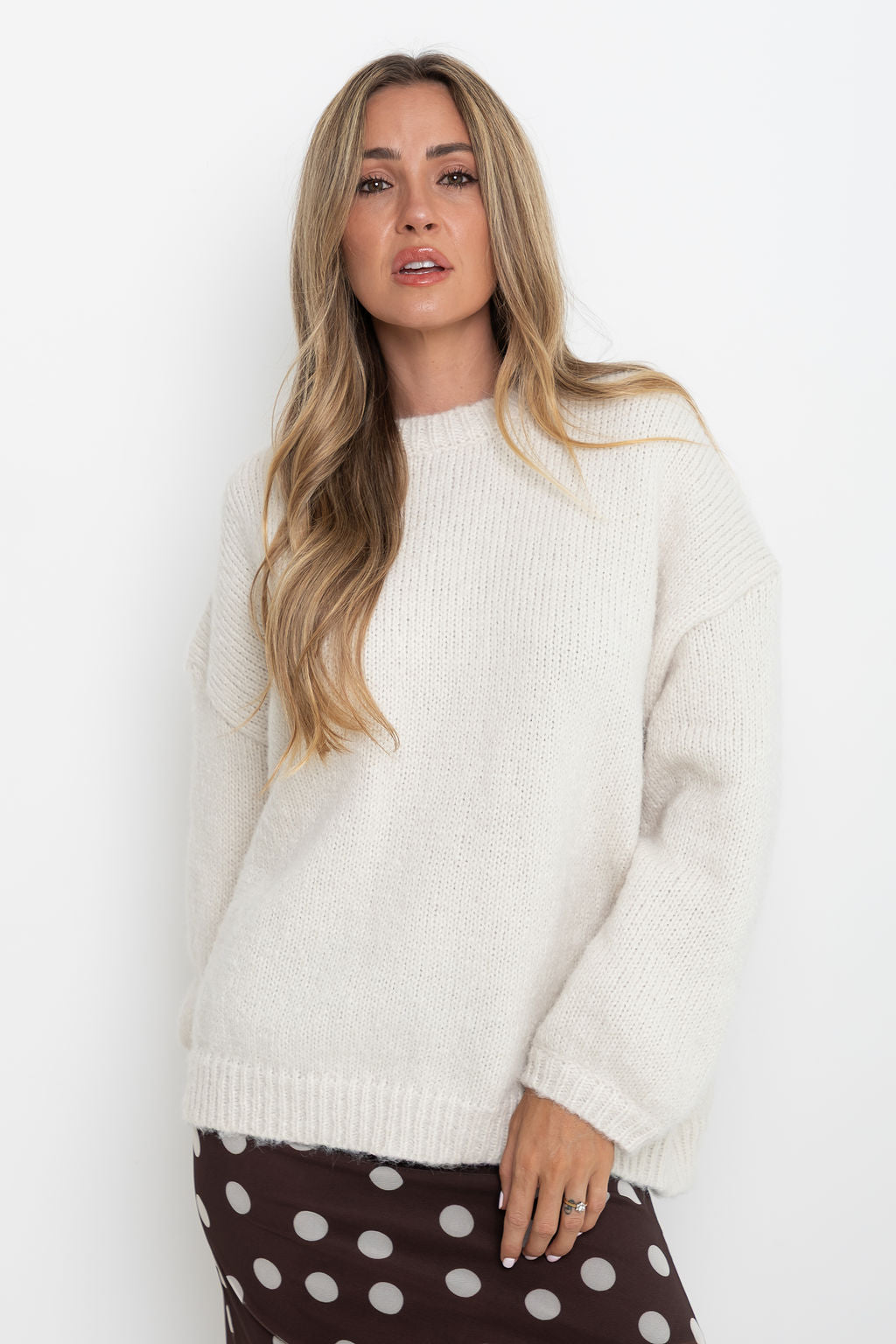 Benji Knit Jumper - Cream