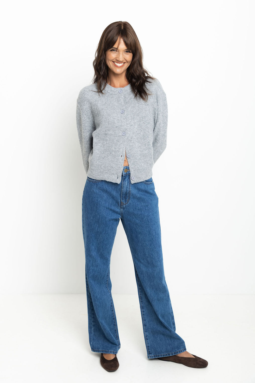 Hazel Knit Cardi - Grey