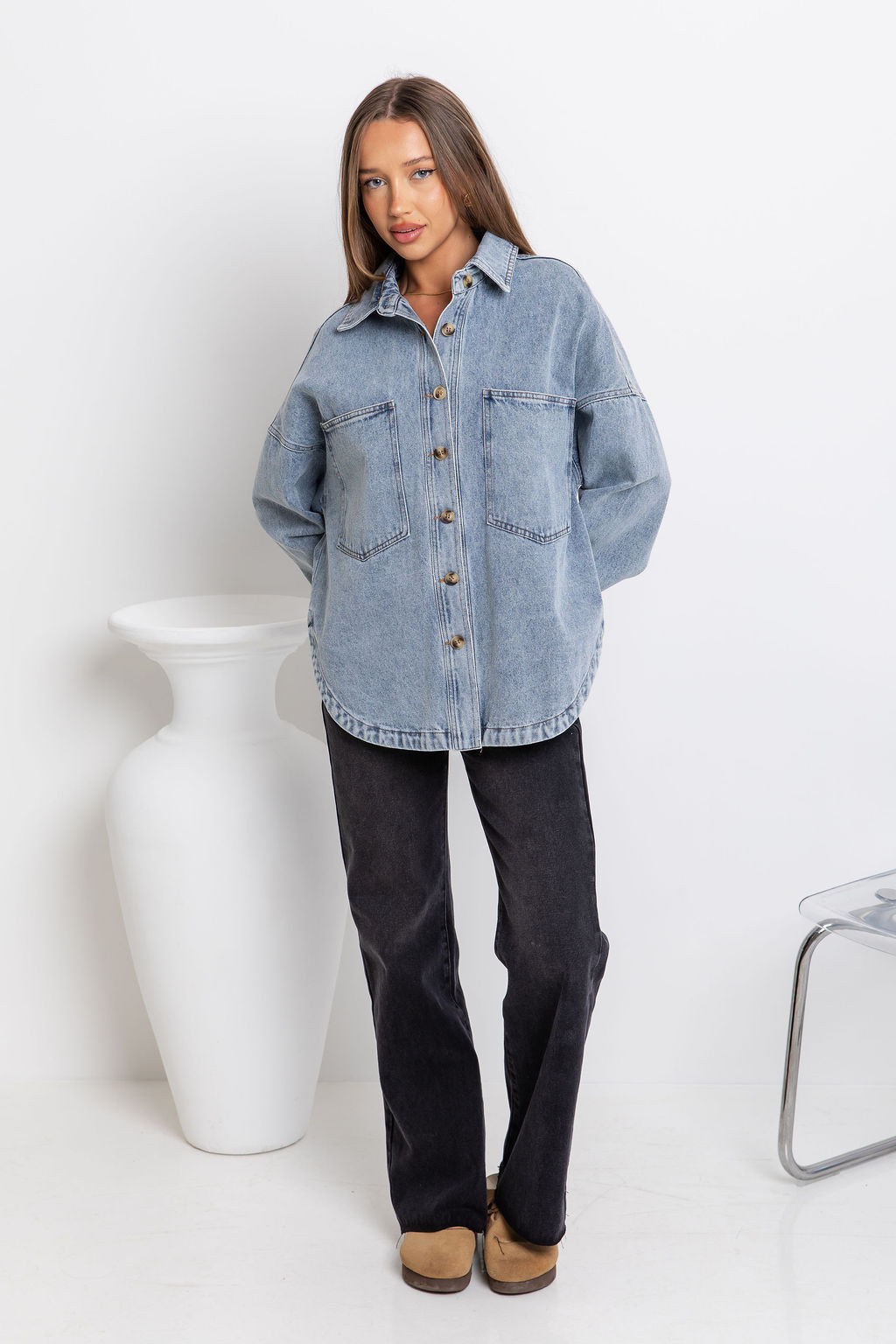 Banksy Relaxed-Fit Denim Jacket - Vintage Wash