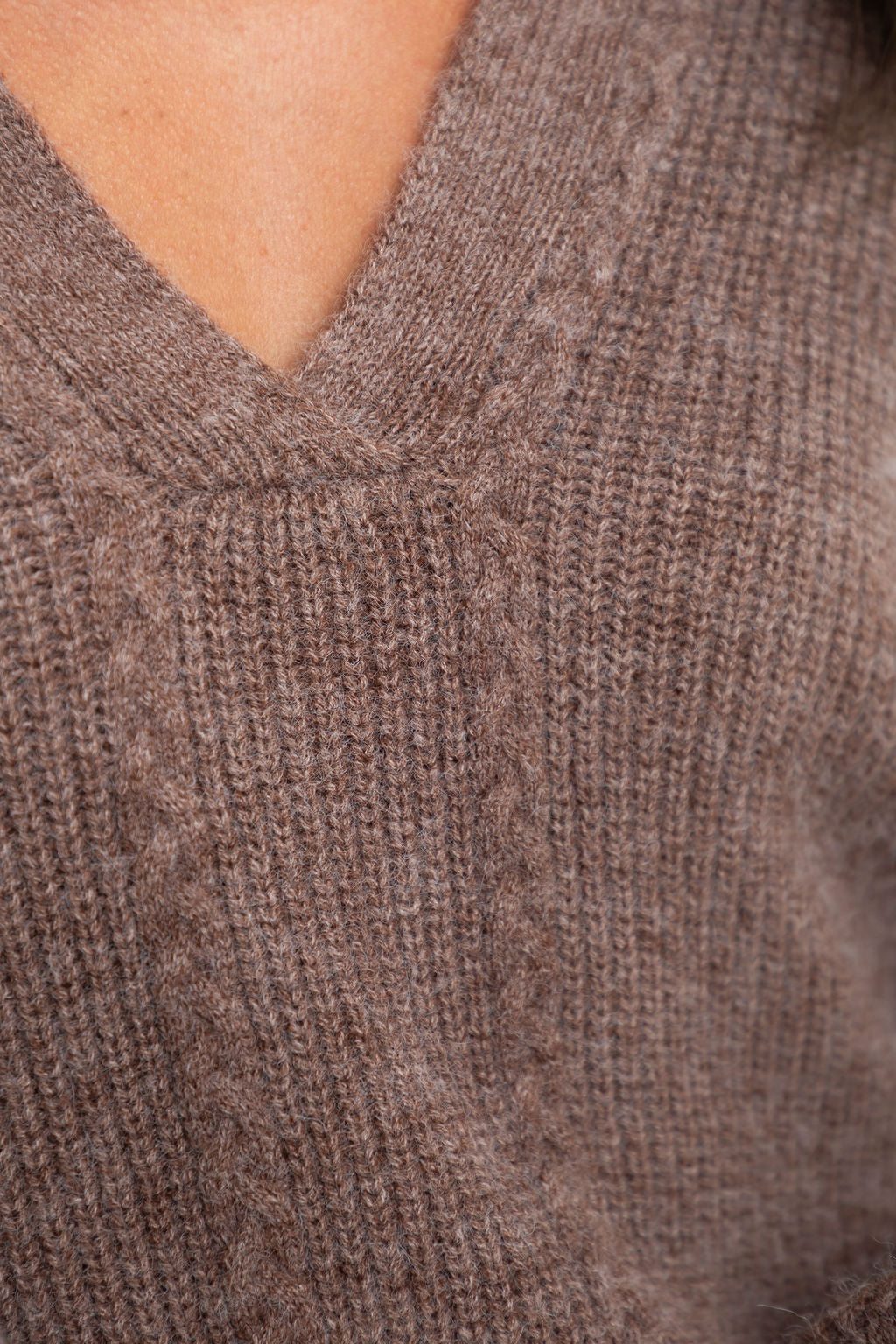 Maeve Knit Jumper  - Mocha Brown