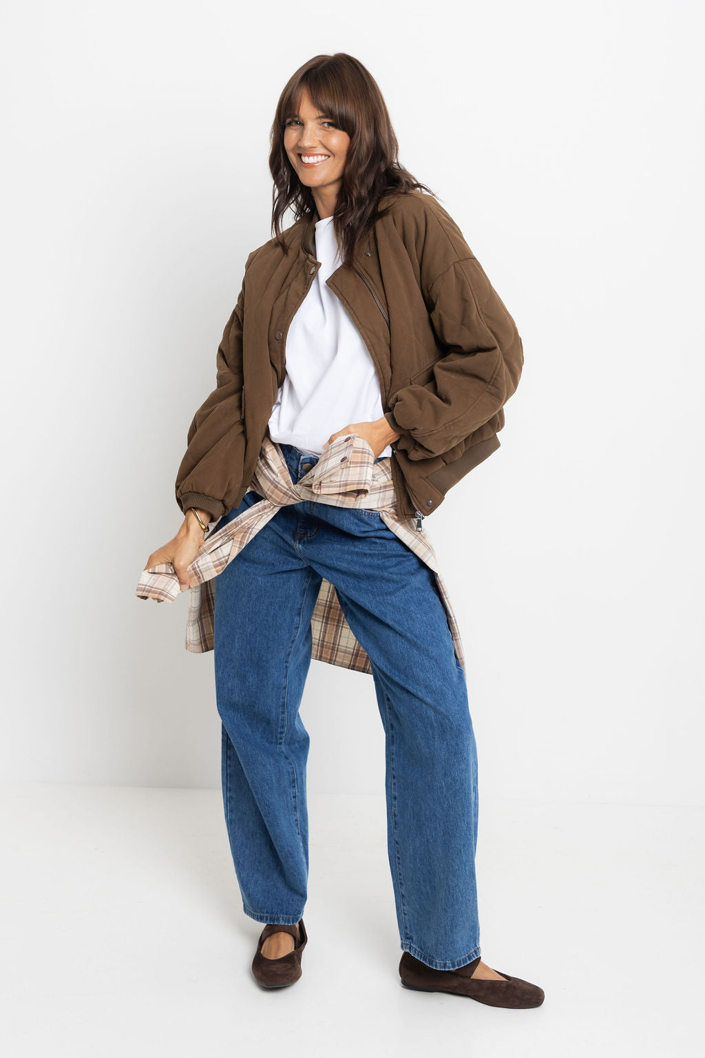 Finn Bomber Jacket - Deep Olive Choc