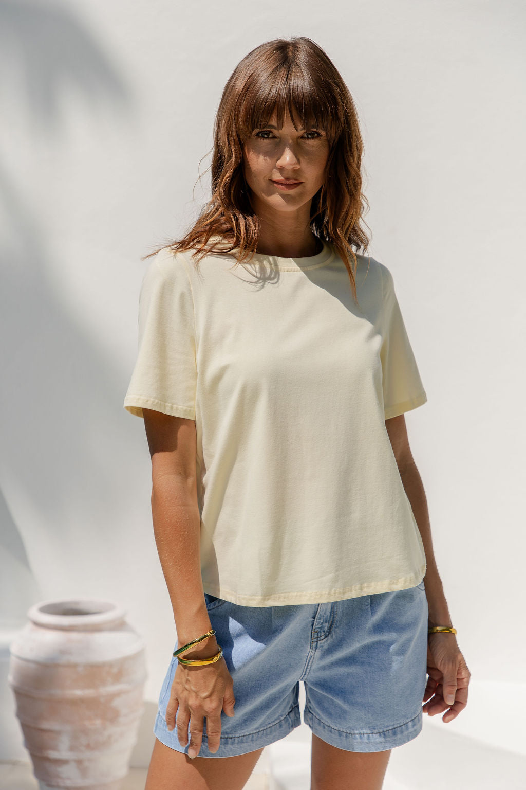 Baylee Basic Tee - Yellow