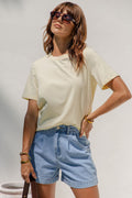 Baylee Basic Tee - Yellow