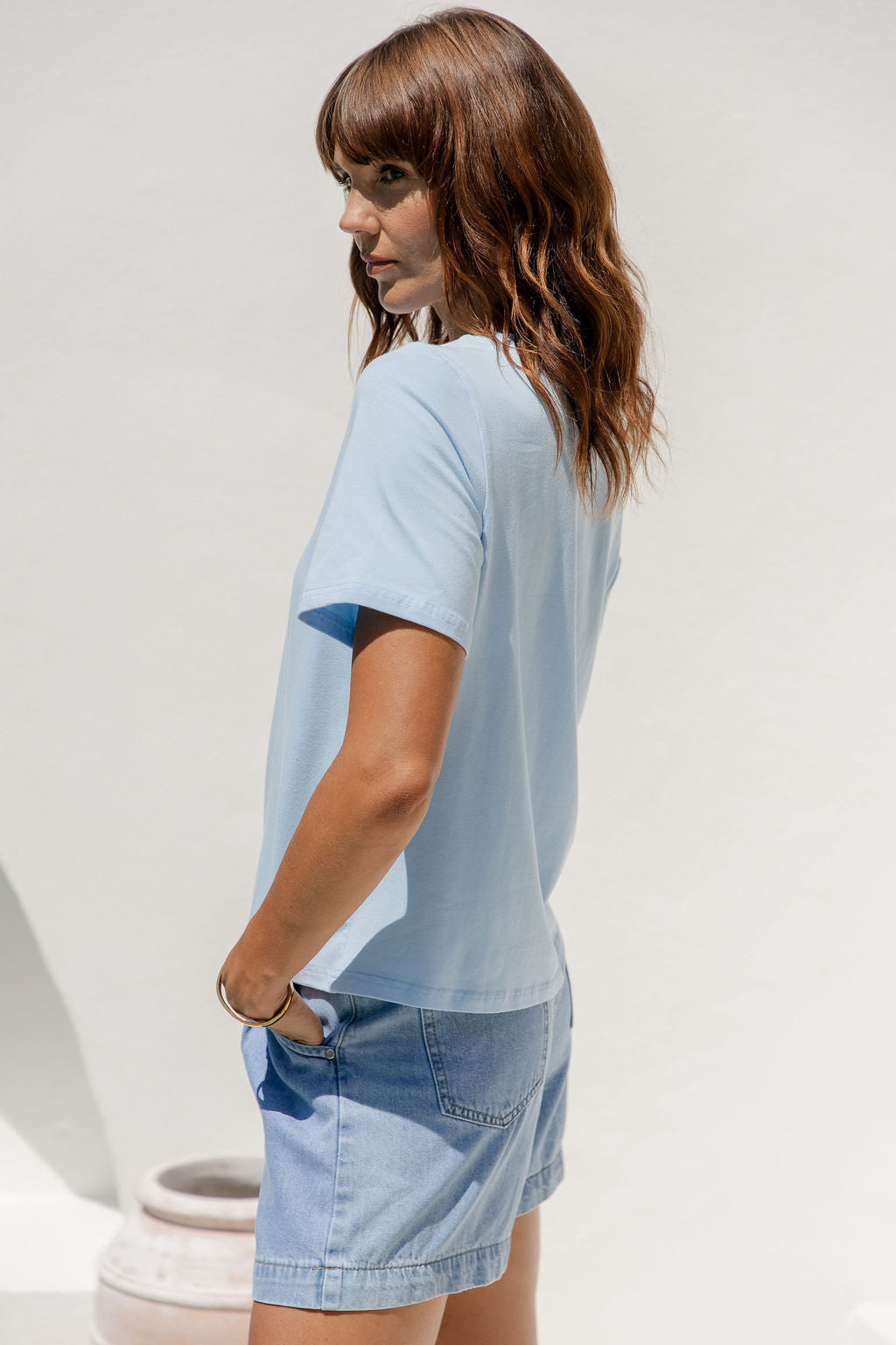 Baylee Basic Tee - Blue