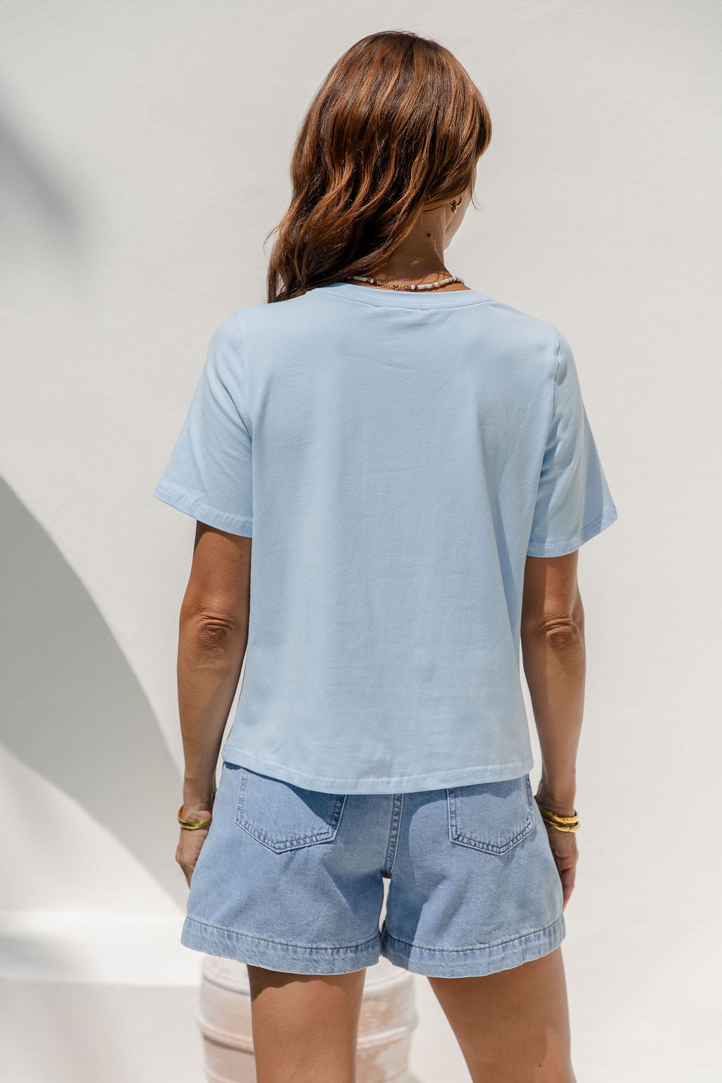 Baylee Basic Tee - Blue