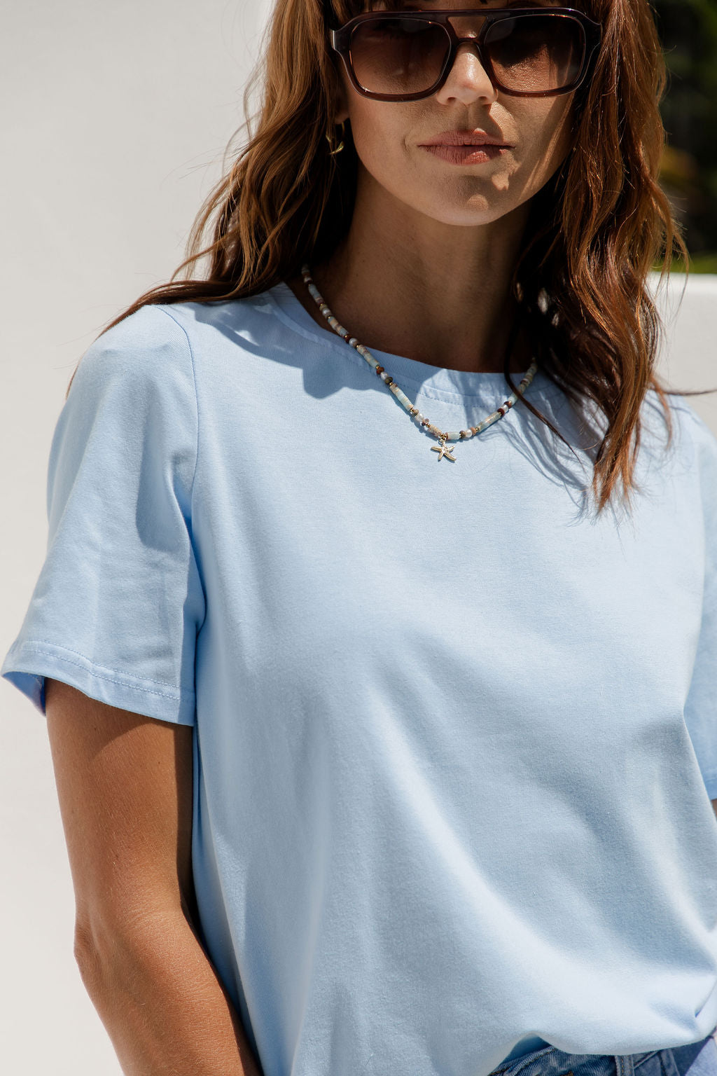 Baylee Basic Tee - Blue