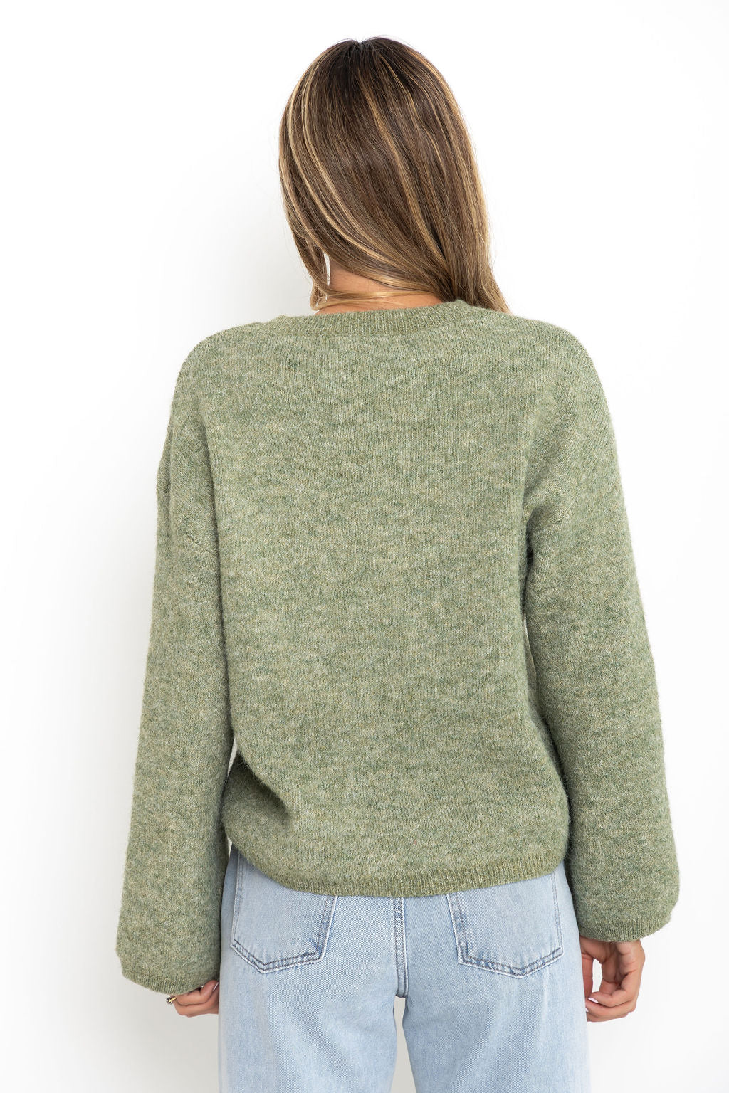 Elsie Knit Jumper - Sage Green