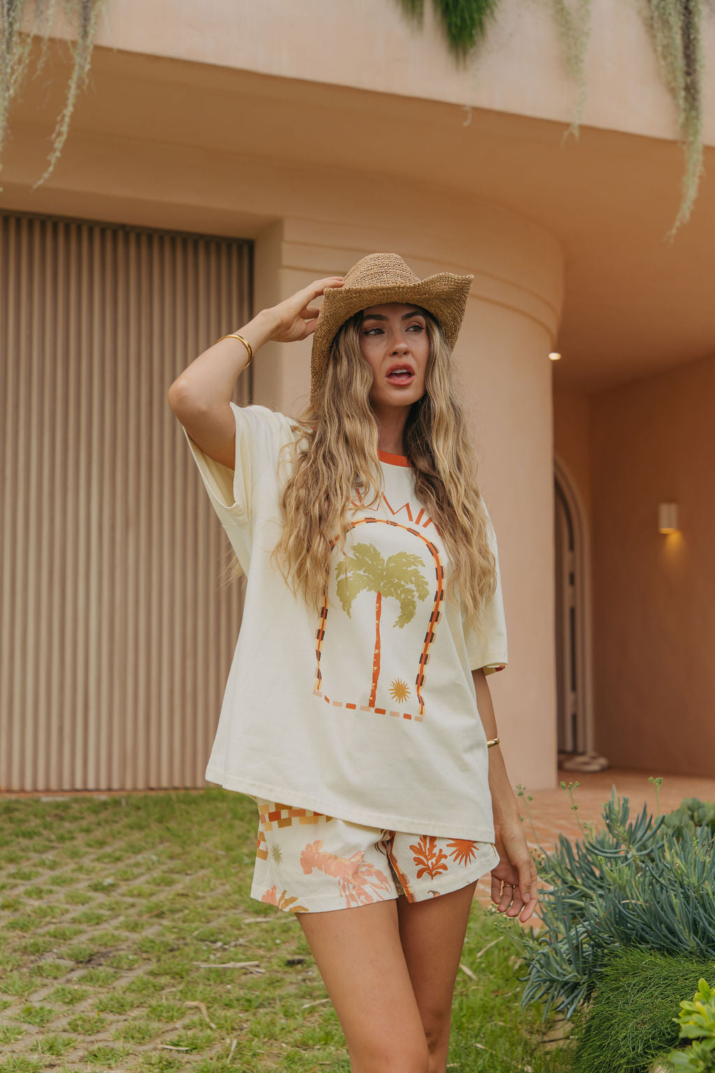 Palmira Graphic Tee - Cream