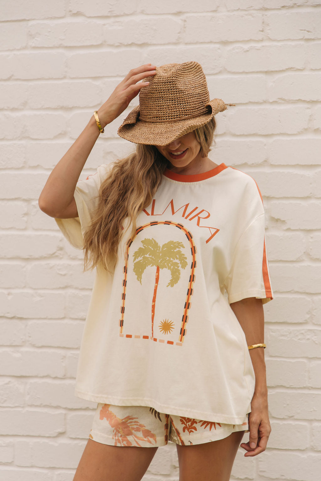 Palmira Graphic Tee - Cream