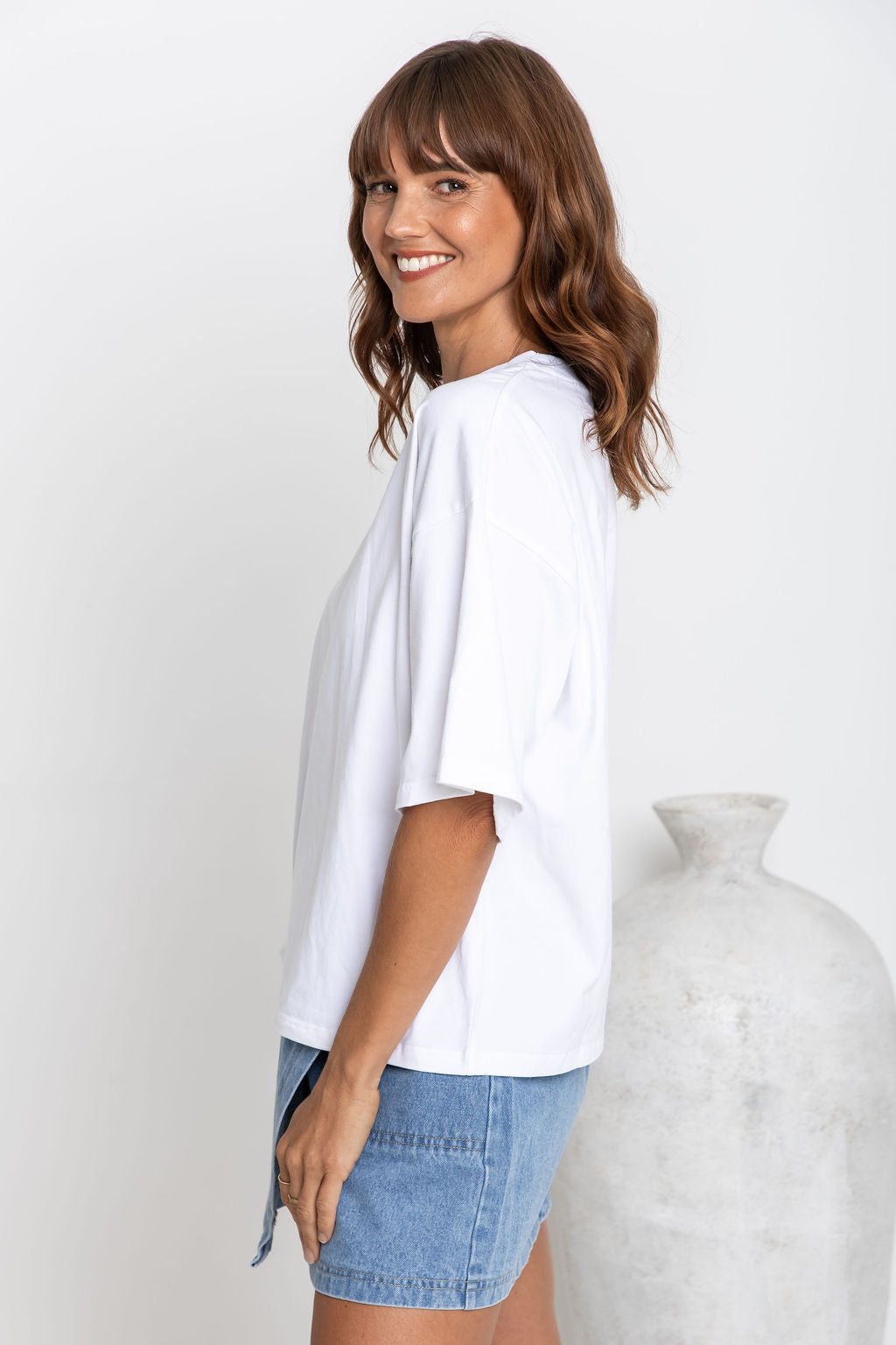 Koah Boxy-Fit Tee - White