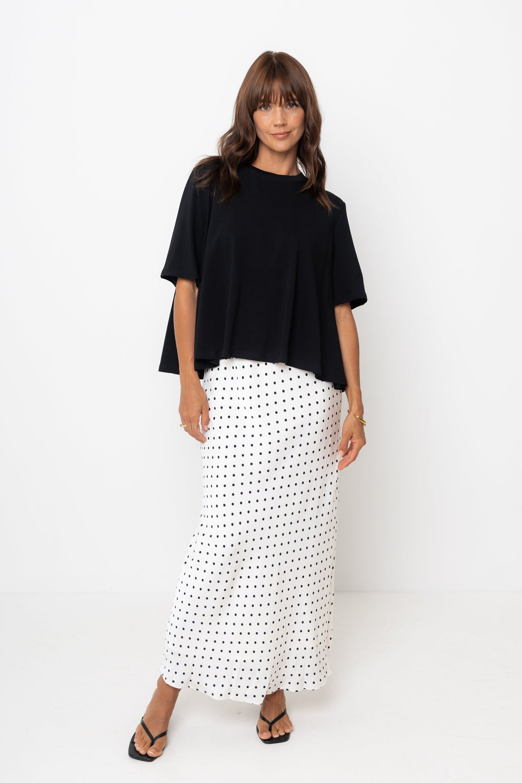 Jude Cotton Swing Tee - Black