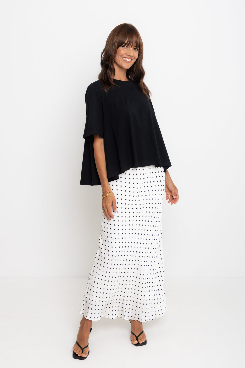 Jude Cotton Swing Tee - Black