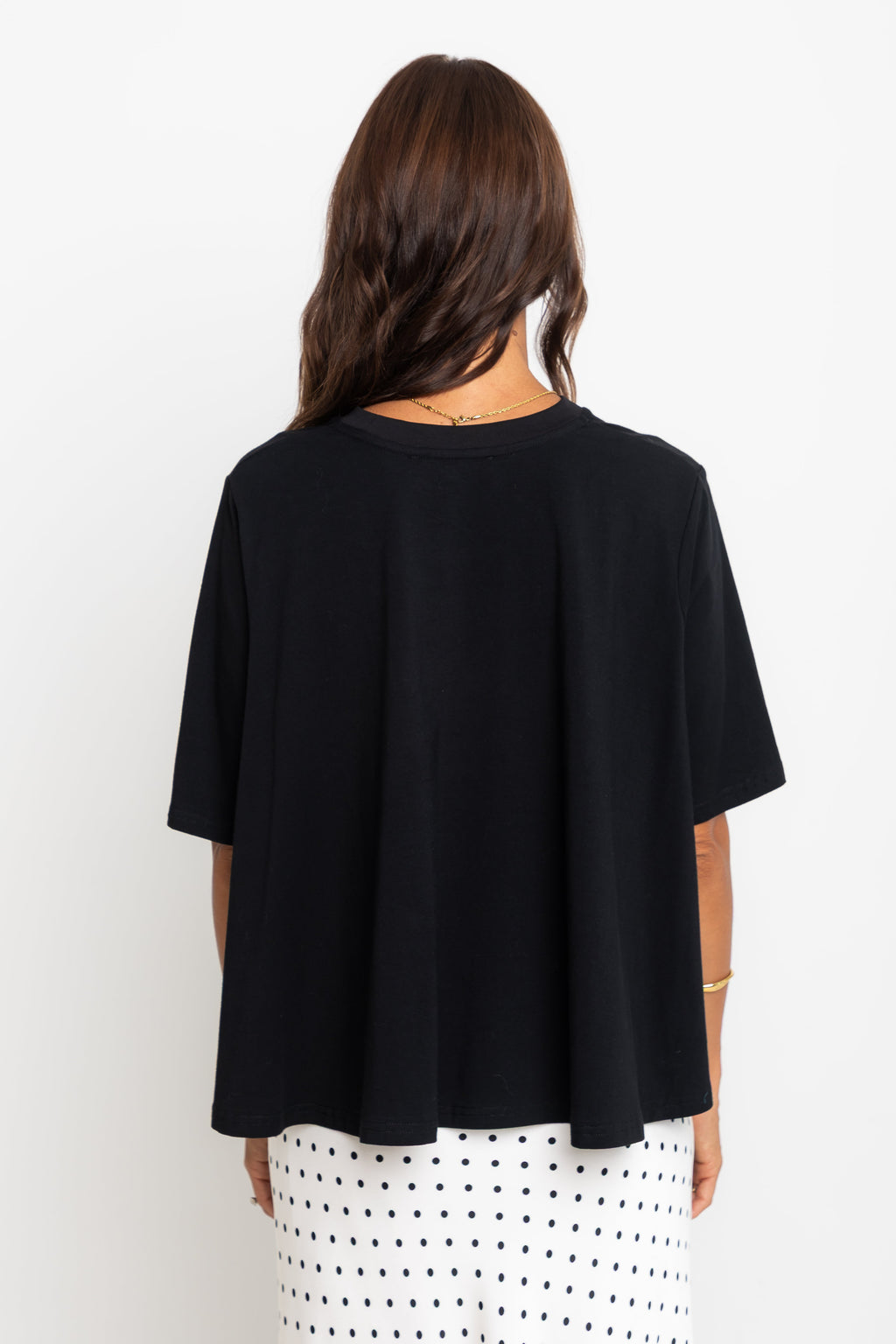 Jude Cotton Swing Tee - Black