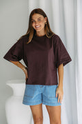Koah Boxy-Fit Tee - Espresso Brown