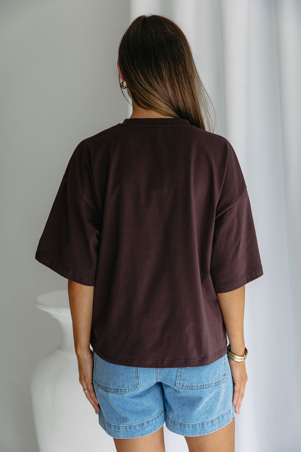 Koah Boxy-Fit Tee - Espresso Brown
