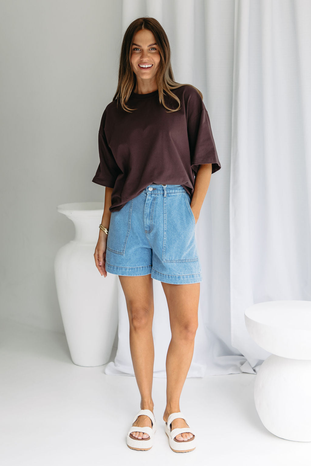 Koah Boxy-Fit Tee - Espresso Brown