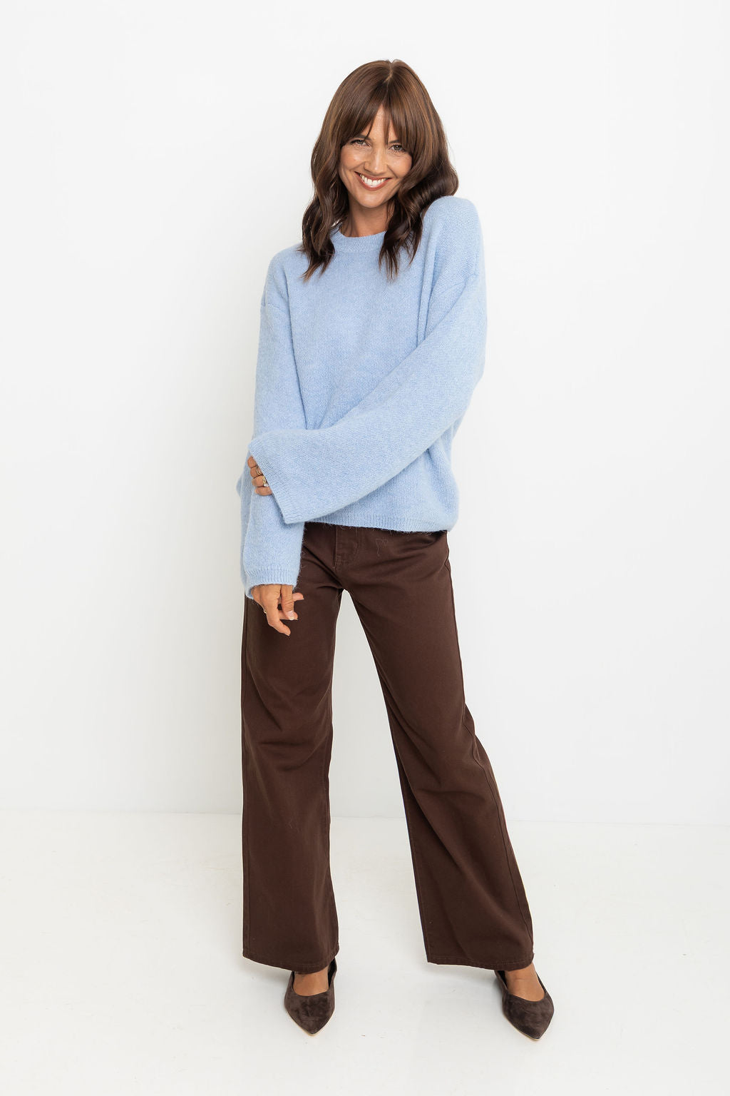 Elsie Knit Jumper - Sky Blue