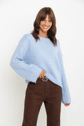 Elsie Knit Jumper - Sky Blue