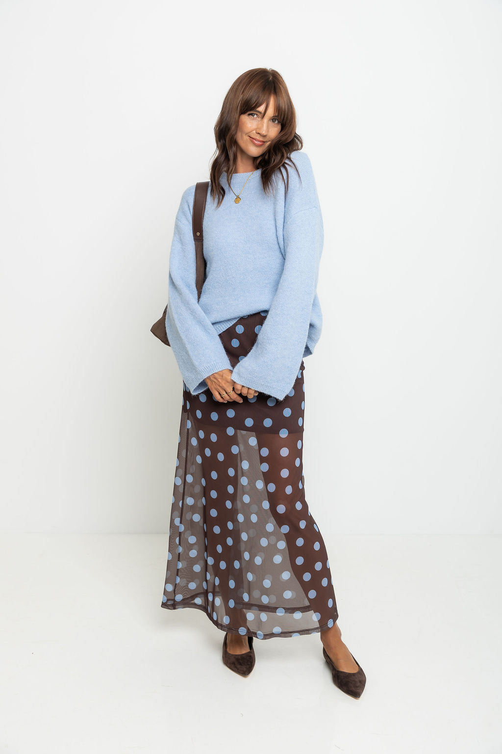 Elsie Knit Jumper - Sky Blue