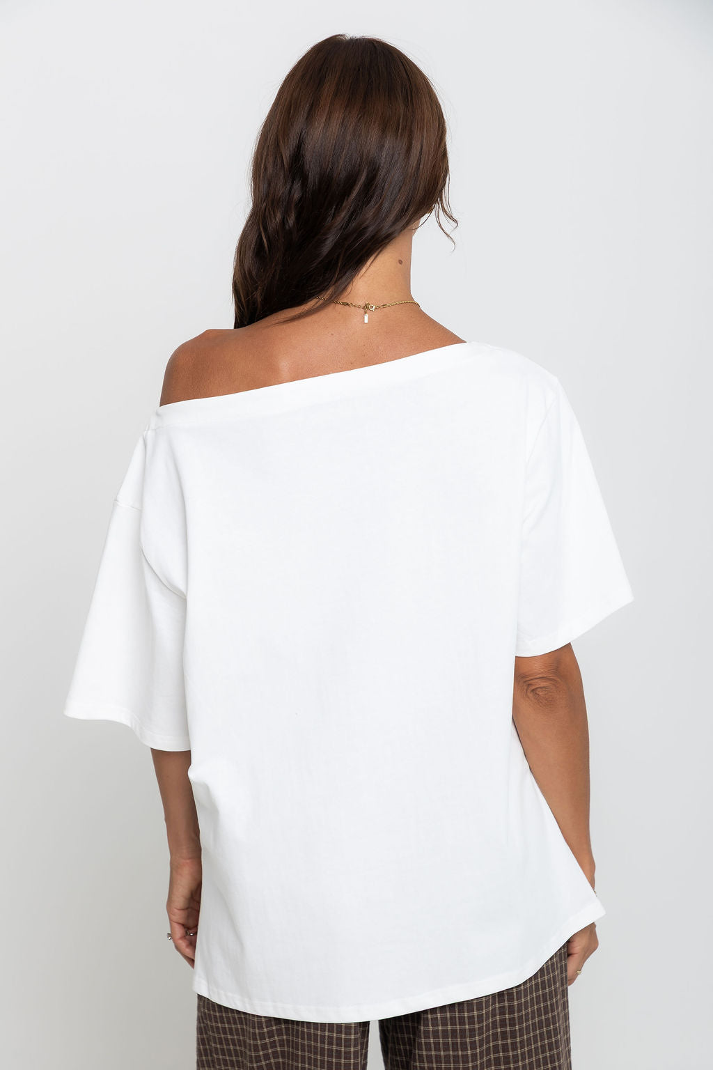 Arden Off-The-Shoulder Tee - White