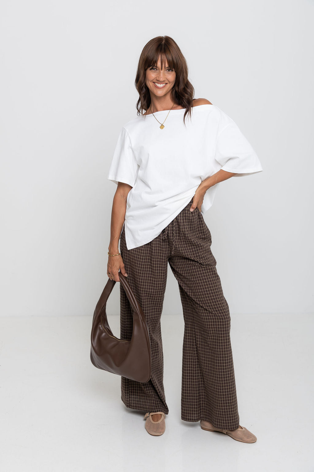 Arden Off-The-Shoulder Tee - White