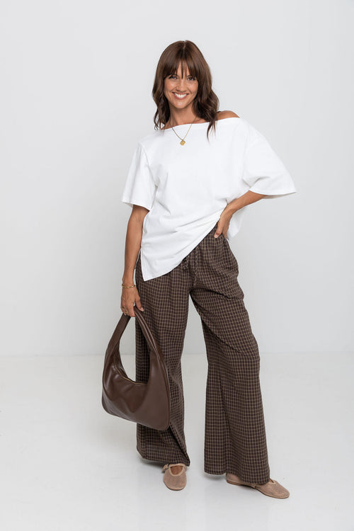 Arden Off-The-Shoulder Tee - White