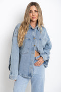 Banksy Relaxed-Fit Denim Jacket - Vintage Wash