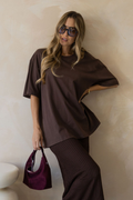 Sonny Relaxed-Fit Tee - Choc Brown