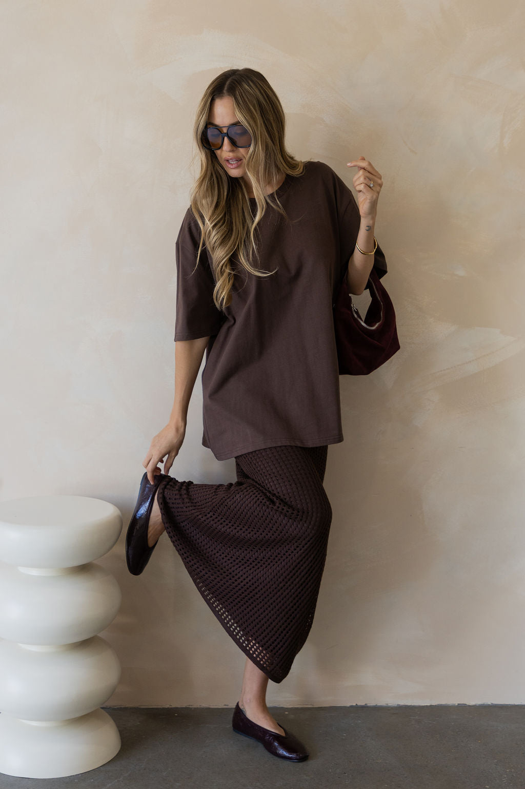 Sonny Relaxed-Fit Tee - Choc Brown