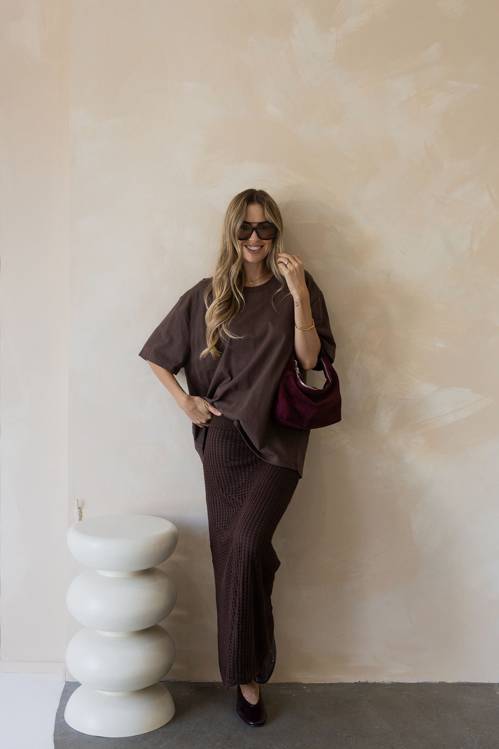 Sonny Relaxed-Fit Tee - Choc Brown